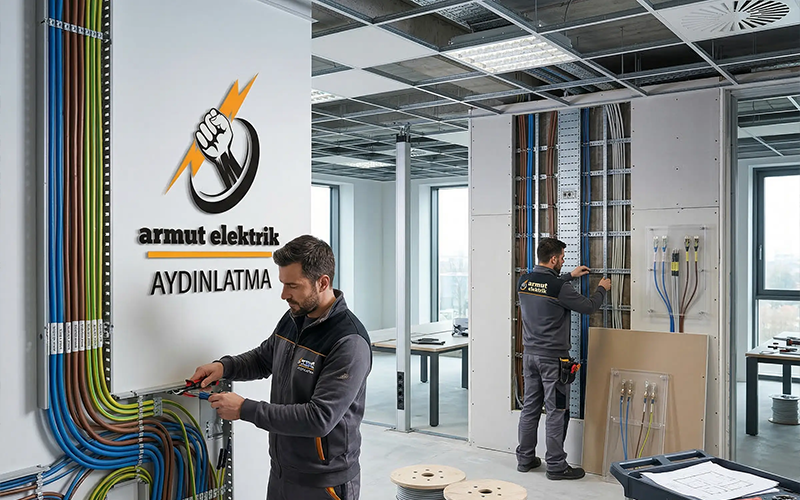 Altıntaş Elektrik hattı döşeme